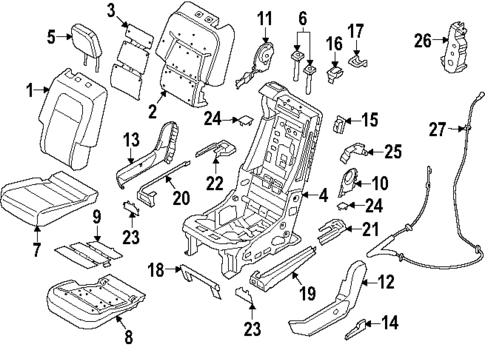 Second Row Seats for 2022 Lincoln Aviator #4