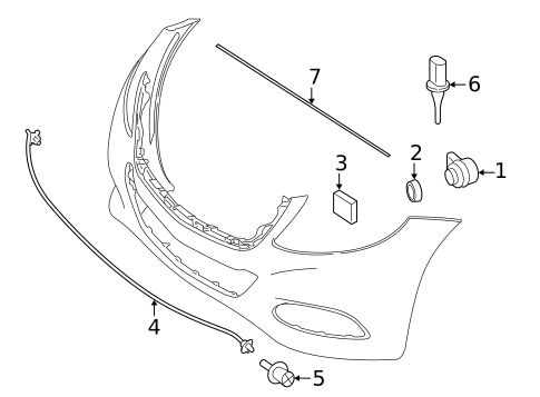 Bumper & Components - Front for 2019 Mercedes-Benz AMG® GT S #4