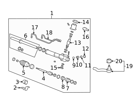 Steering Gear & Linkage for 2003 Hyundai Sonata #0