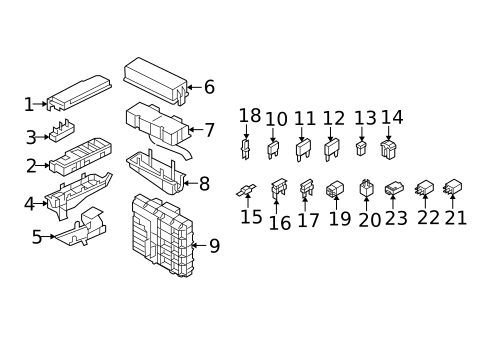 Fuse & Relay for 2008 Mercury Mariner #0