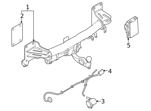 Trailer Hitch Components for 2024 BMW X6 #0