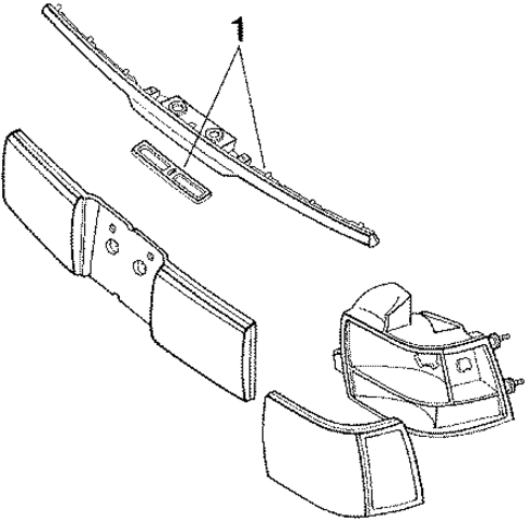 License Lamps for 1991 Lincoln Continental #0