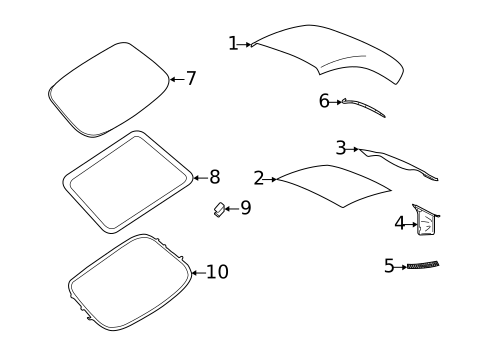 Glass & Hardware - Back for 2012 Porsche 911 #0