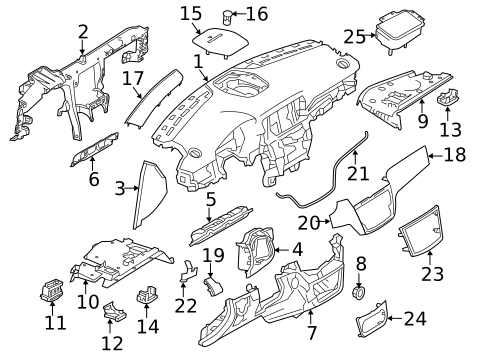 Instrument Panel for 2019 Mercedes-Benz GLS63 AMG #0