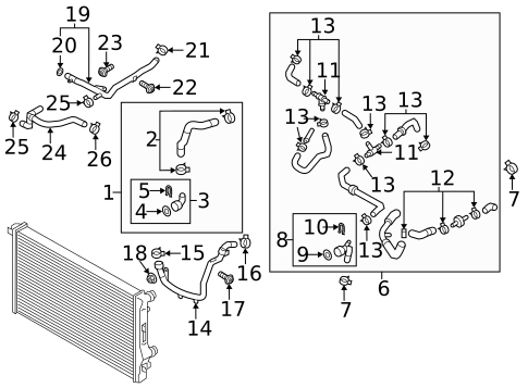 Hoses & Lines for 2012 Volkswagen Passat #0