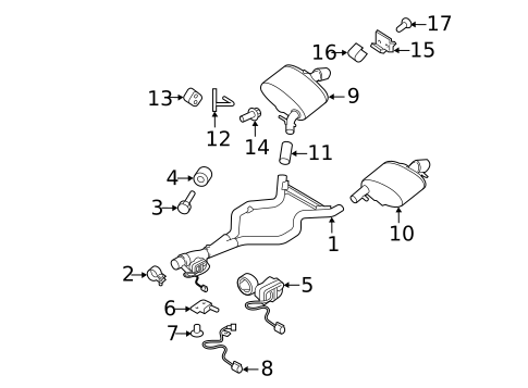 Exhaust Components for 2018 Land Rover Range Rover #1