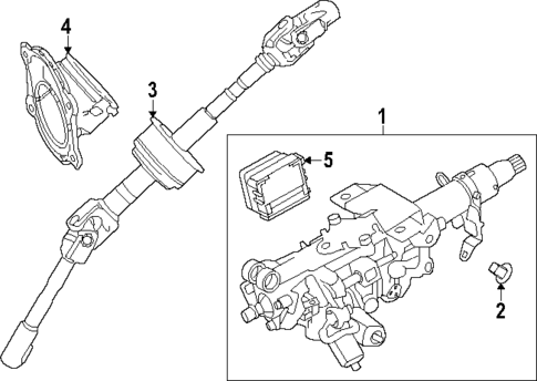Steering Column Assembly for 2025 Lexus RZ450e #0