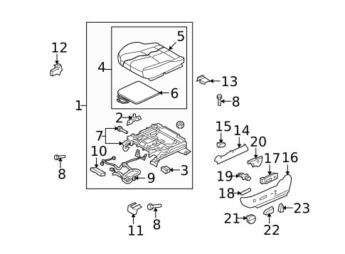 Driver Seat Components for 2011 Mazda 6 #0