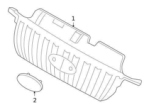 Grille Panel for 2005 Ford Escape #1