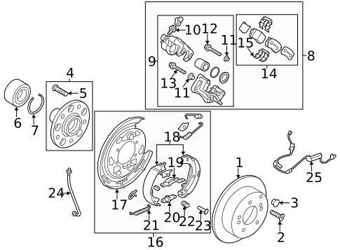 Parking Brake for 2012 Kia Sportage #1