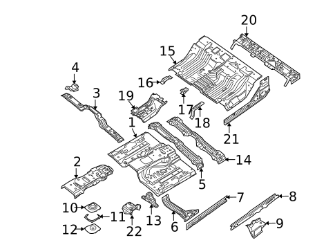 Floor - Cab for 2019 Nissan Frontier #2