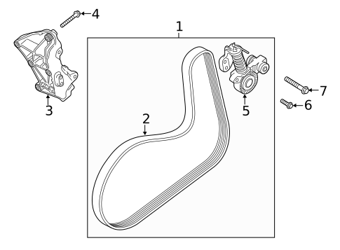 Belts & Pulleys for 2021 Volvo V90 #1
