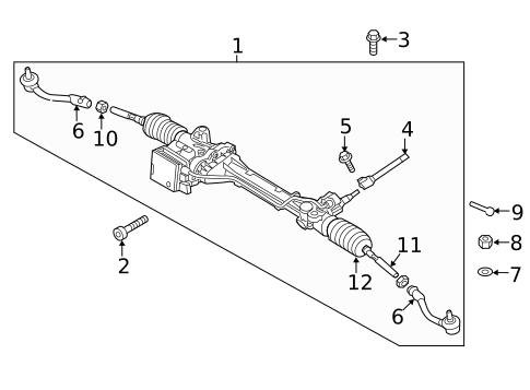 Steering Gear & Linkage for 2019 Genesis G70 #0