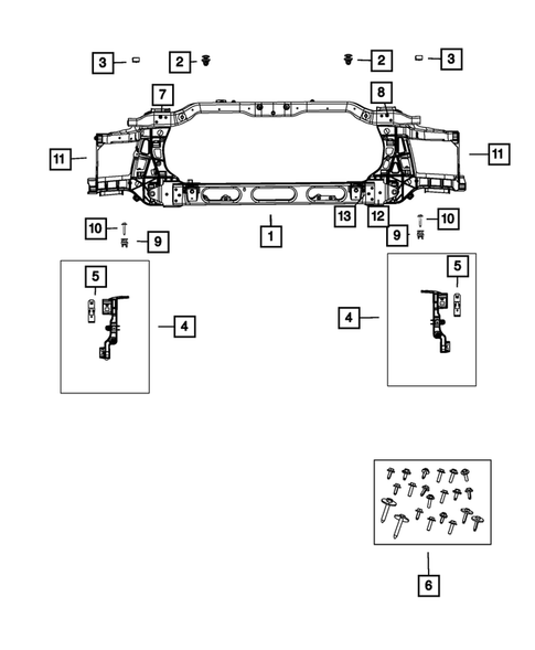 Radiator and Related Parts; Charge Air Cooler for 2013 Ram 1500 #1