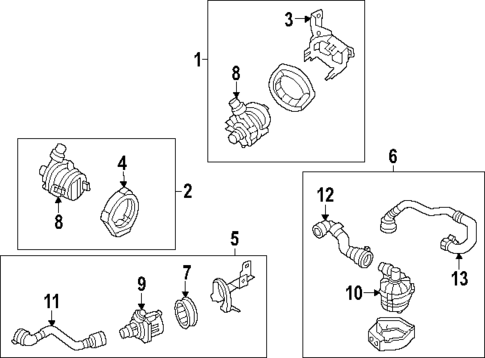 Water Pump for 2023 Land Rover Range Rover Sport #1