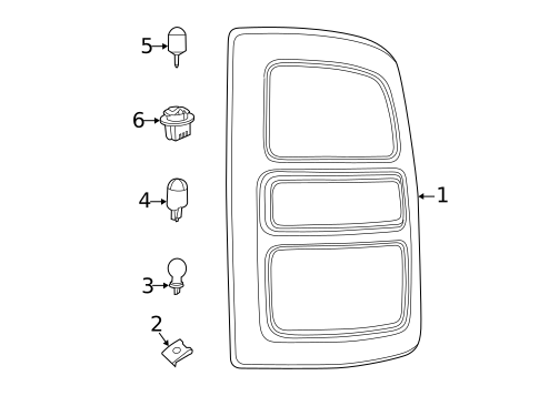 Tail Lamps for 2021 Ram 2500 #1