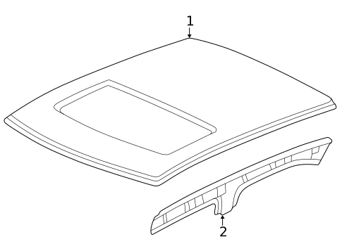 Roof & Components for 2001 Acura RL #0