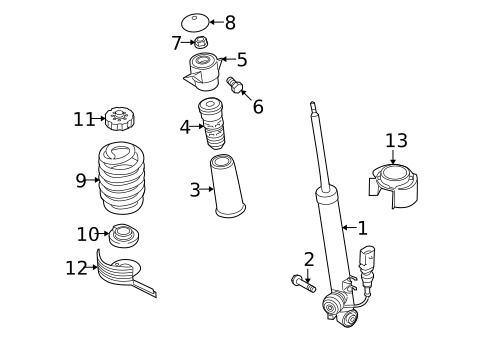 Shocks & Components for 2009 Audi A4 Quattro #0