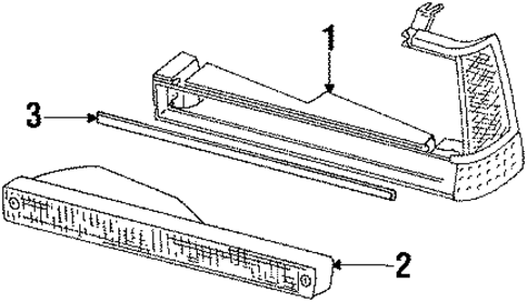Park Lamps for 1985 Volkswagen Quantum #0