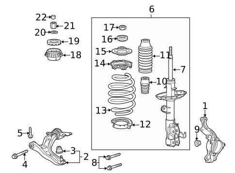 Suspension Components for 2011 Honda Insight #0