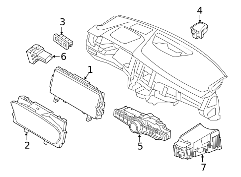 Cluster & Switches for 2019 Volvo XC90 #2