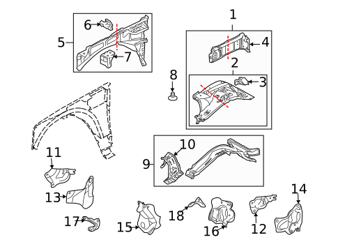 Inner Components for 2008 Land Rover Range Rover Sport #0