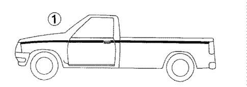 Stripe Tape for 1988 Mazda B2200 #0