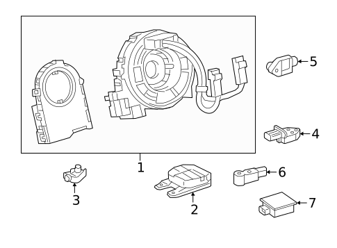 Air Bag Components for 2020 Toyota Tacoma #1