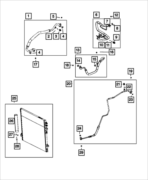 Air Conditioner and Heater Plumbing for 2022 Dodge Challenger #2