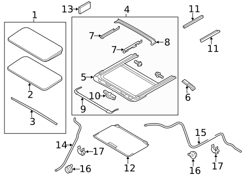 Sunroof for 2020 Nissan Armada #1