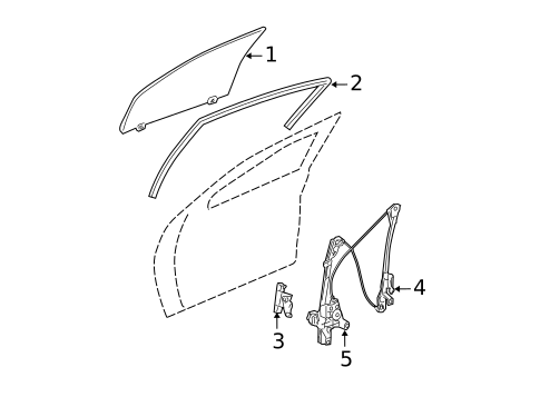 Front Door for 2008 Chrysler Pacifica #1