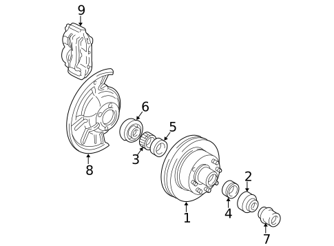 Front Brakes for 1994 Ford E-150 Econoline #0