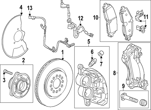 Brake Components for 2024 Honda Prologue #1