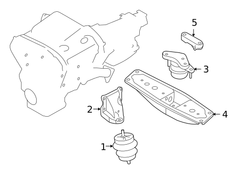 Engine & Trans Mounting for 2010 INFINITI FX35 #1