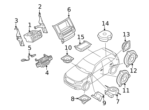 Controls for 2008 INFINITI FX45 #0
