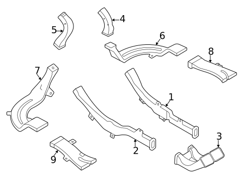 Ducts for 2023 Land Rover Range Rover Evoque #1
