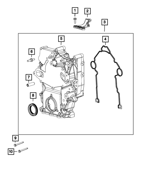 Timing Belt/Chain and Cover and Balance Shaft for 2022 Jeep Wagoneer #0