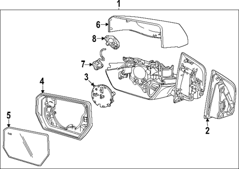 Outside Mirrors for 2023 GMC Canyon #0