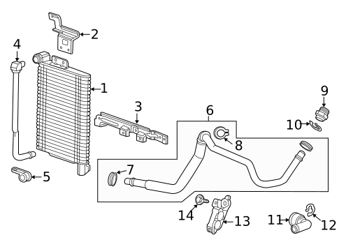 Oil Cooler for 2014 Chevrolet Camaro #0
