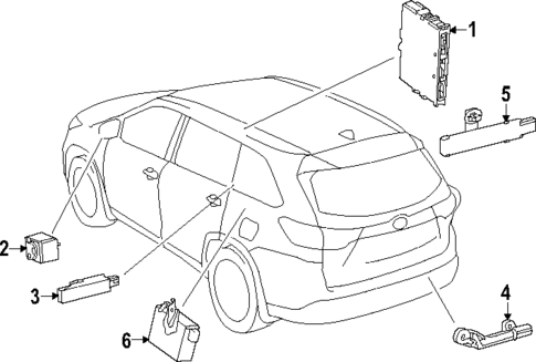 Keyless Entry Components for 2025 Toyota Grand Highlander #0
