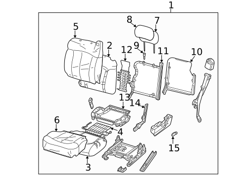 Front Seat Components for 2007 Chevrolet Silverado 1500 Classic #5