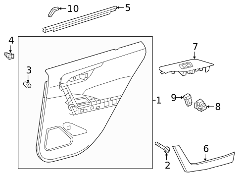Rear Door for 2025 Toyota RAV4 #3