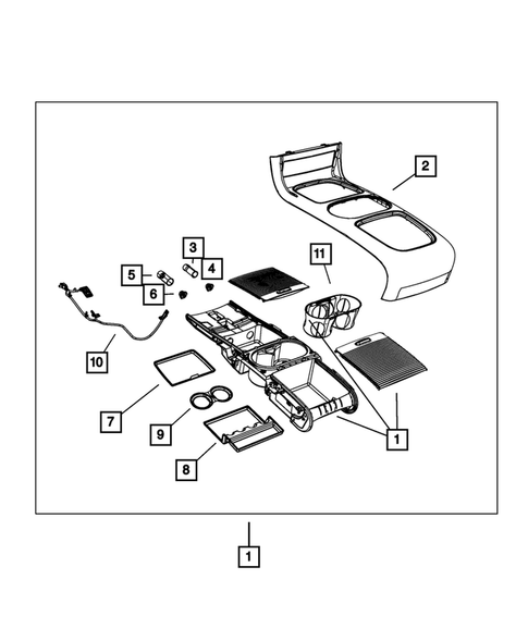 Consoles for 2011 Dodge Grand Caravan #6