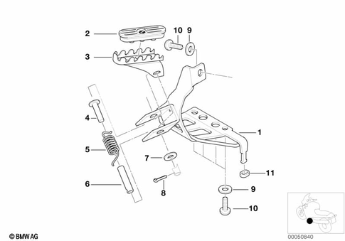 Footrests for 2008 BMW-Motorrad F 650 GS #0