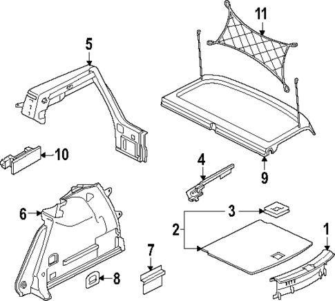 Interior Trim - Rear Body for 2025 Volkswagen Golf R #0