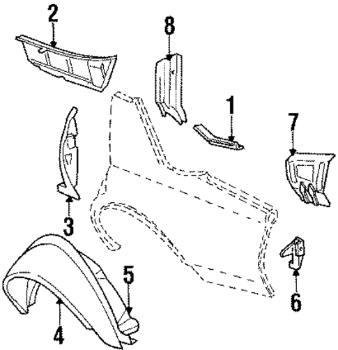 Inner Components for 1986 Chevrolet Caprice #1