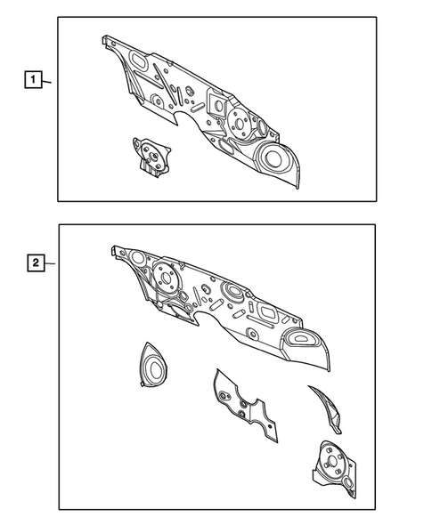 Cowl and Dash Panel for 2001 Chrysler PT Cruiser #2