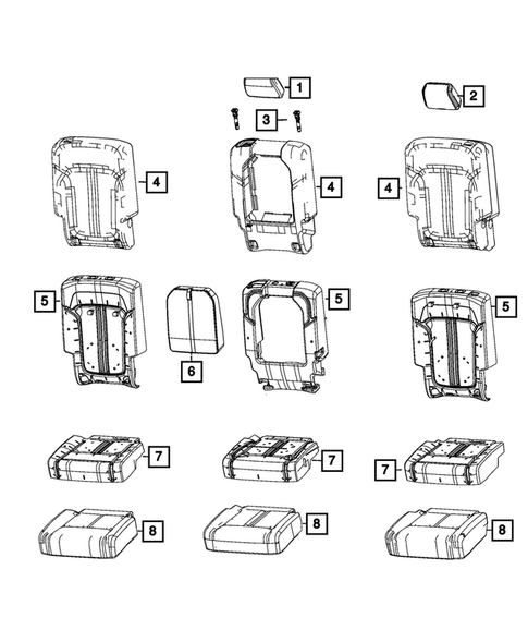 Rear Seats - Second Row for 2022 Jeep Grand Wagoneer #9