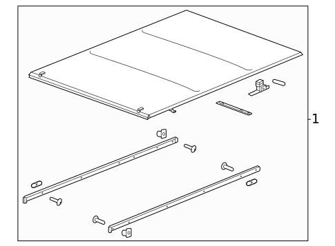 Exterior Trim - Pick UP Box for 2025 GMC Sierra 3500 HD #7