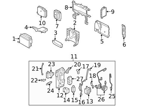 Electrical Components for 2009 Honda Civic #3
